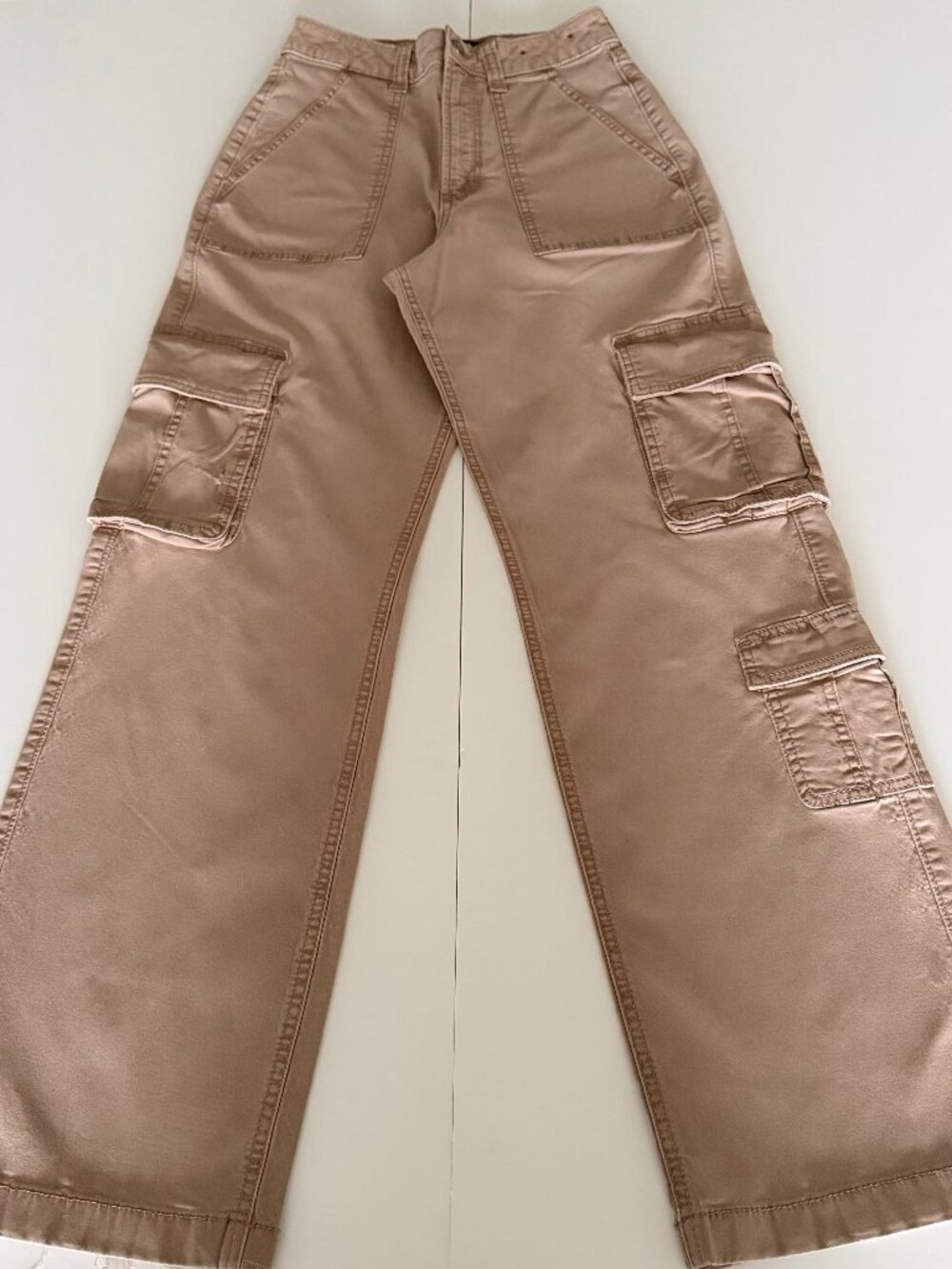 Hollister Cargo Pants Wms W26 Ultra High Rise Baggy Y2K Strtwear Utility Grunge